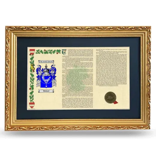 Weitzel Deluxe Armorial Landscape Framed - Gold