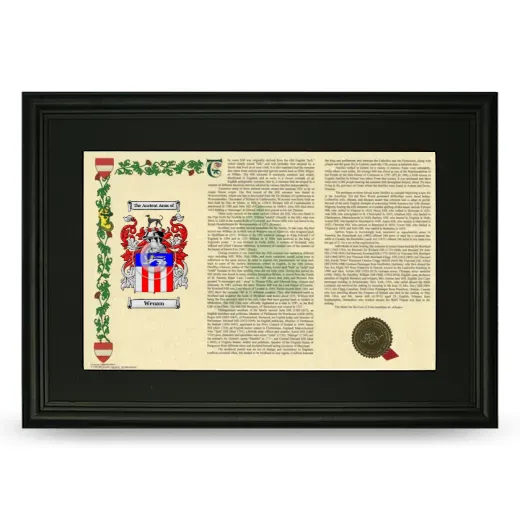 Wenam Deluxe Armorial Landscape Framed- Black