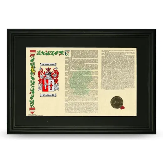 Wendolowski Deluxe Armorial Landscape Framed- Black