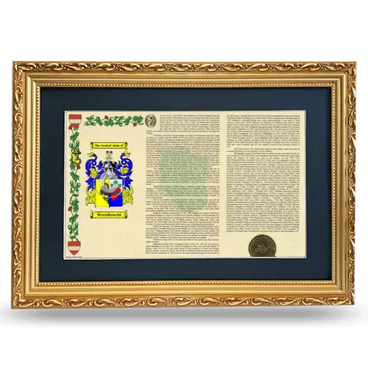 Wernikowski Deluxe Armorial Landscape Framed - Gold