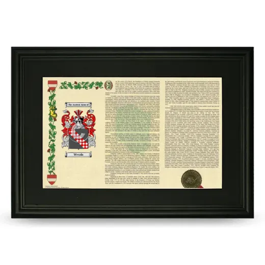 Wesola Deluxe Armorial Landscape Framed- Black