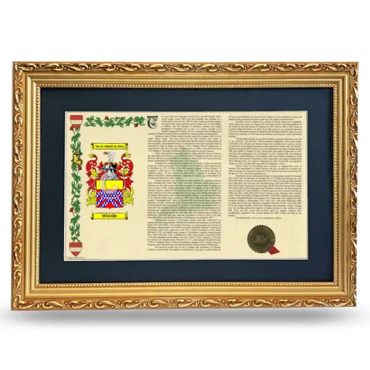 Whiville Deluxe Armorial Landscape Framed - Gold