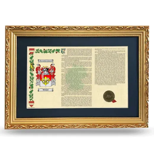 Wicked Deluxe Armorial Landscape Framed - Gold