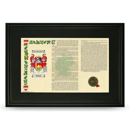 Wickede Deluxe Armorial Landscape Framed- Black