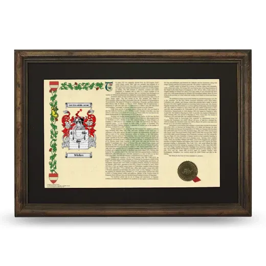 Wickes Deluxe Armorial Landscape Framed - Brown