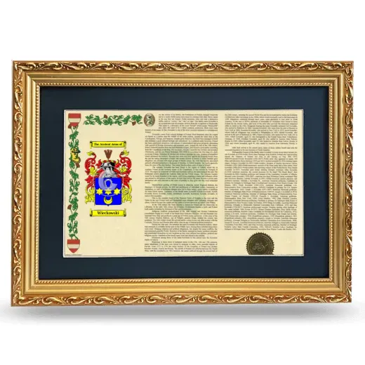 Wieckowski Deluxe Armorial Landscape Framed - Gold