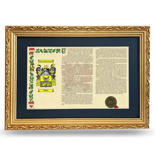 Wiens Deluxe Armorial Landscape Framed - Gold