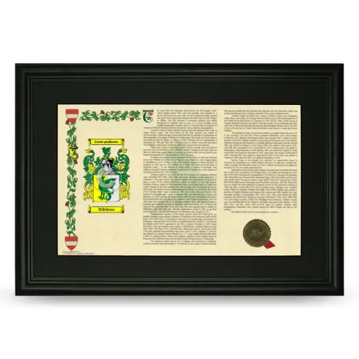 Wilckens Deluxe Armorial Landscape Framed- Black