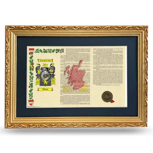 Wilsom Deluxe Armorial Landscape Framed - Gold
