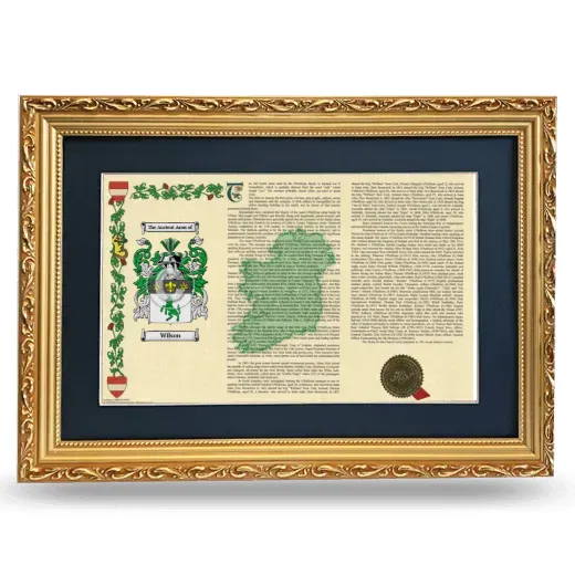 Wilson Deluxe Armorial Landscape Framed - Gold