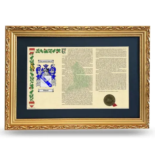 Winert Deluxe Armorial Landscape Framed - Gold