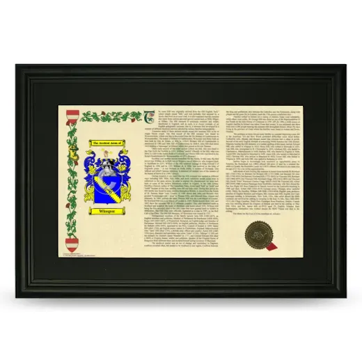 Winspur Deluxe Armorial Landscape Framed- Black