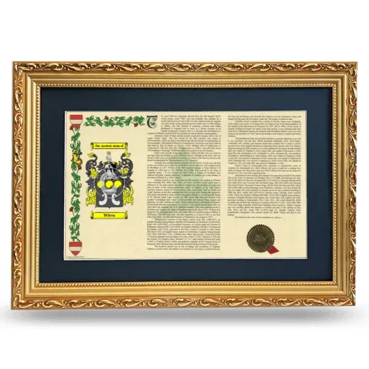Witen Deluxe Armorial Landscape Framed - Gold
