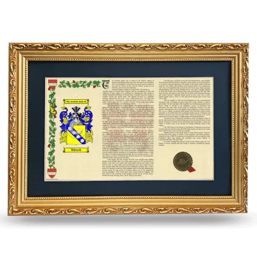 Witteck Deluxe Armorial Landscape Framed - Gold