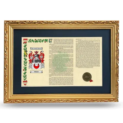 Wittek Deluxe Armorial Landscape Framed - Gold