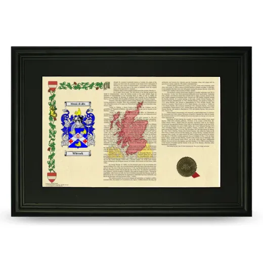 Wittock Deluxe Armorial Landscape Framed- Black