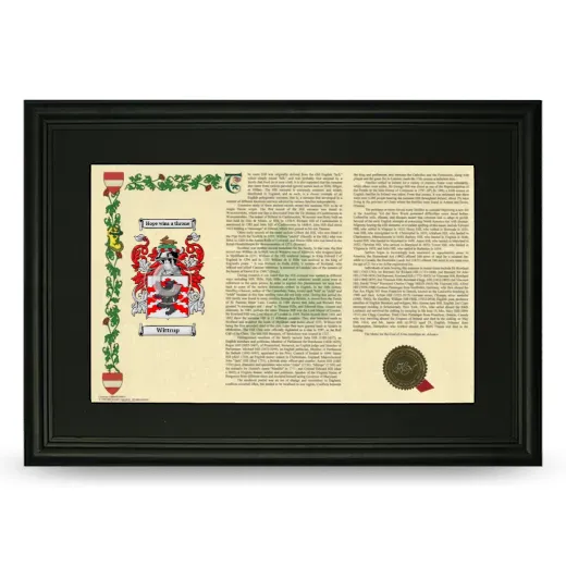 Wittrup Deluxe Armorial Landscape Framed- Black