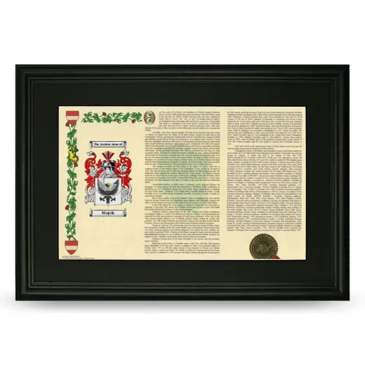Wojcik Deluxe Armorial Landscape Framed- Black