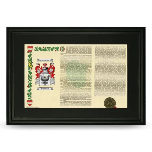 Wojtowicz Deluxe Armorial Landscape Framed- Black
