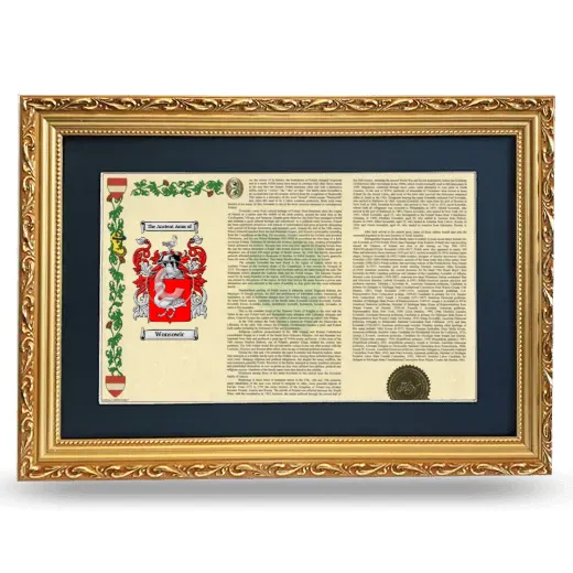 Wonsowic Deluxe Armorial Landscape Framed - Gold