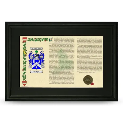 Woolrych Deluxe Armorial Landscape Framed- Black