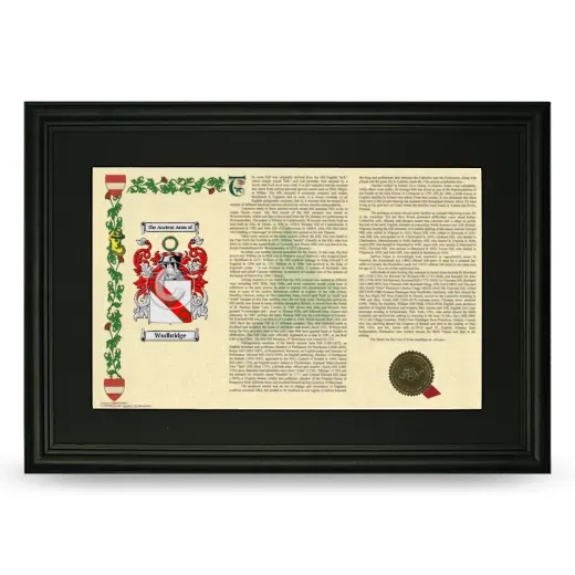 Wudbridge Deluxe Armorial Landscape Framed- Black