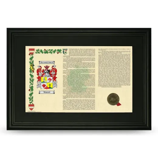 Wuestel Deluxe Armorial Landscape Framed- Black