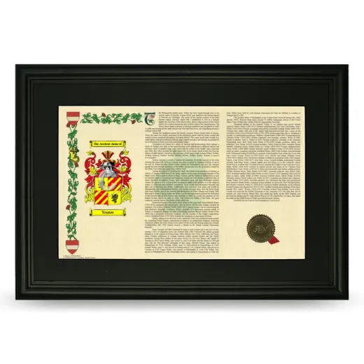 Yeater Deluxe Armorial Landscape Framed- Black