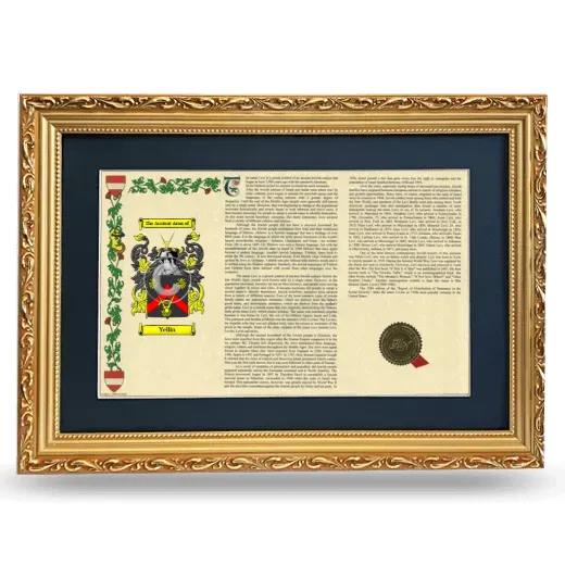 Yellin Deluxe Armorial Landscape Framed - Gold