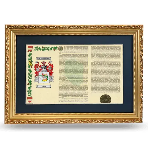 Zajac Deluxe Armorial Landscape Framed - Gold