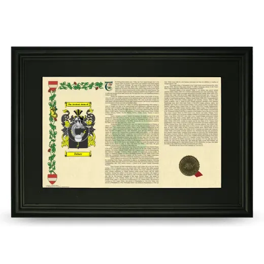Zeiser Deluxe Armorial Landscape Framed- Black