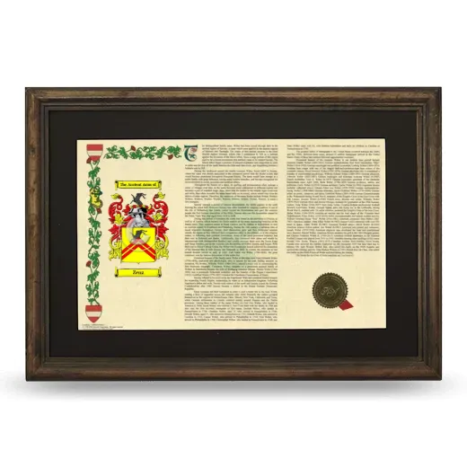 Zenz Deluxe Armorial Landscape Framed - Brown