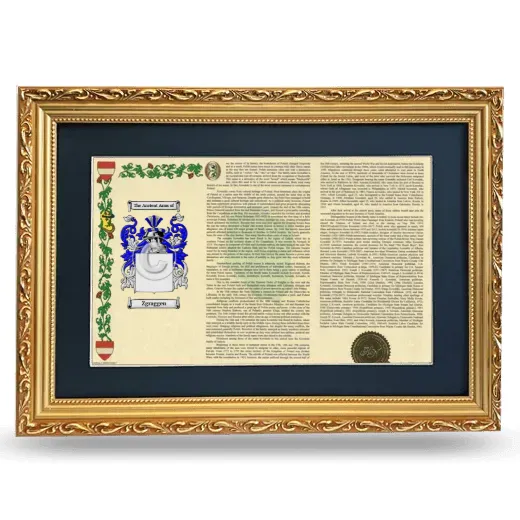 Zgraggen Deluxe Armorial Landscape Framed - Gold