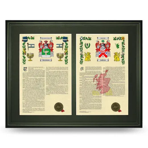 Double Armorial History Framed-Black