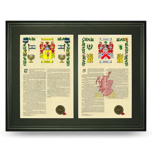 Double Armorial History Framed-Black
