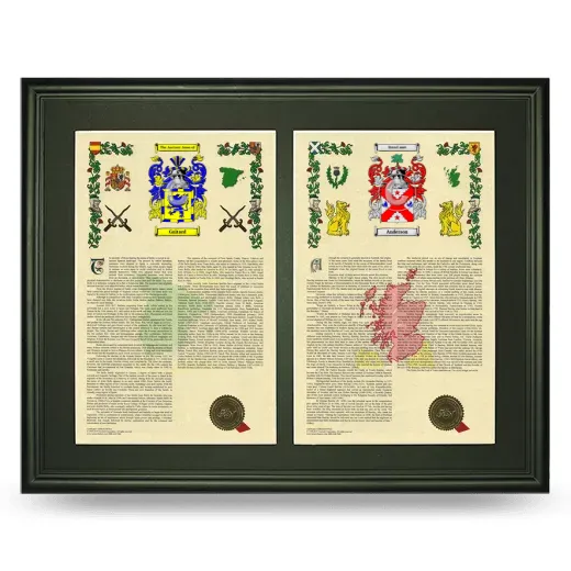 Double Armorial History Framed-Black