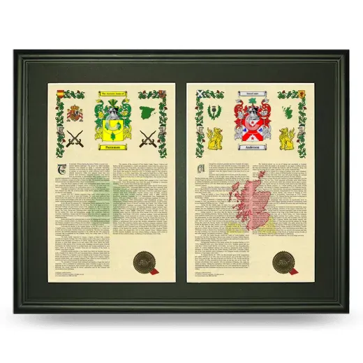 Double Armorial History Framed-Black