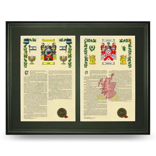 Double Armorial History Framed-Black