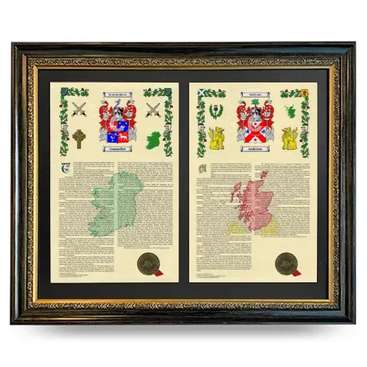 Double Armorial History Framed - Heirloom