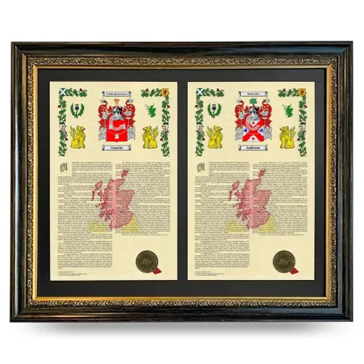Double Armorial History Framed - Heirloom