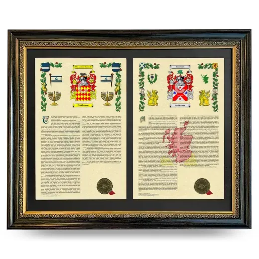 Double Armorial History Framed - Heirloom