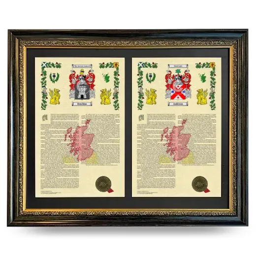 Double Armorial History Framed - Heirloom