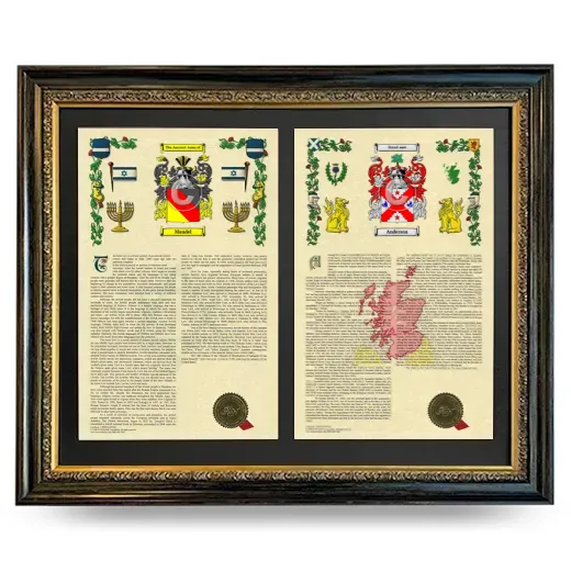 Double Armorial History Framed - Heirloom