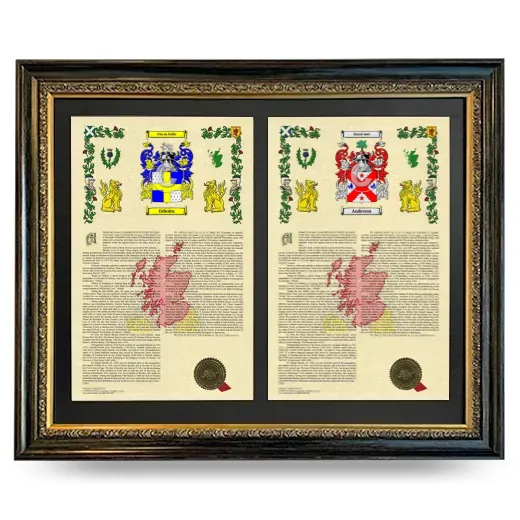 Double Armorial History Framed - Heirloom