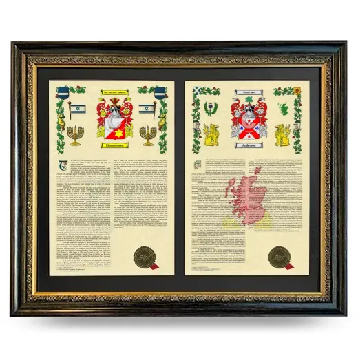 Double Armorial History Framed - Heirloom