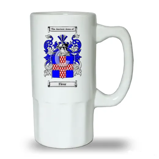 Fleur Ceramic Beer Stein