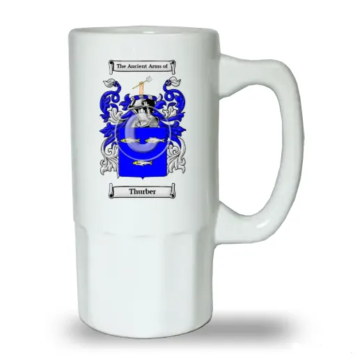Thurber Ceramic Beer Stein