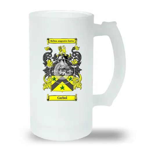 Carbol Frosted Beer Stein
