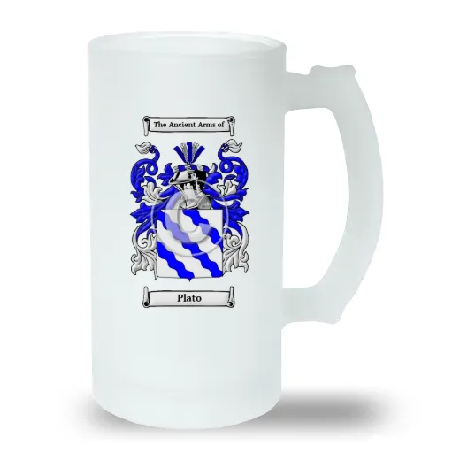 Plato Frosted Beer Stein