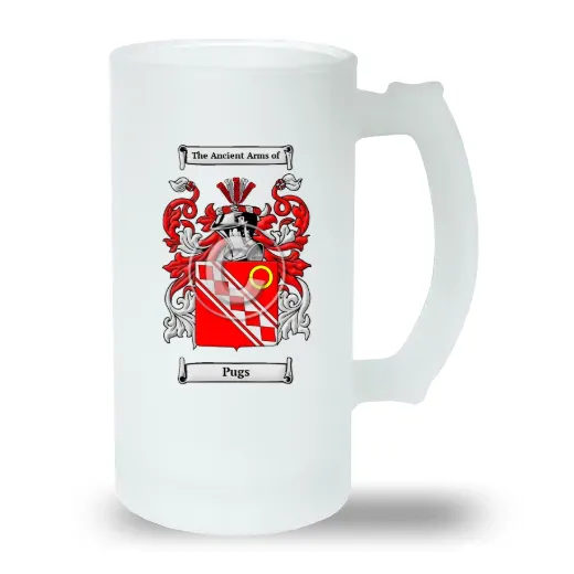 Pugs Frosted Beer Stein